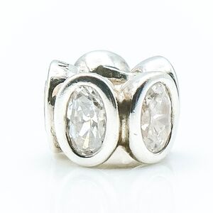 Pandora *Retired* Clear Oval Lights Charm Bead